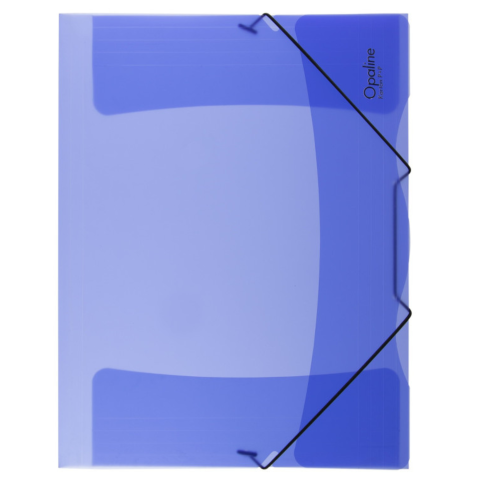 Desky spisové plast 253 s gumou modré Opaline A4